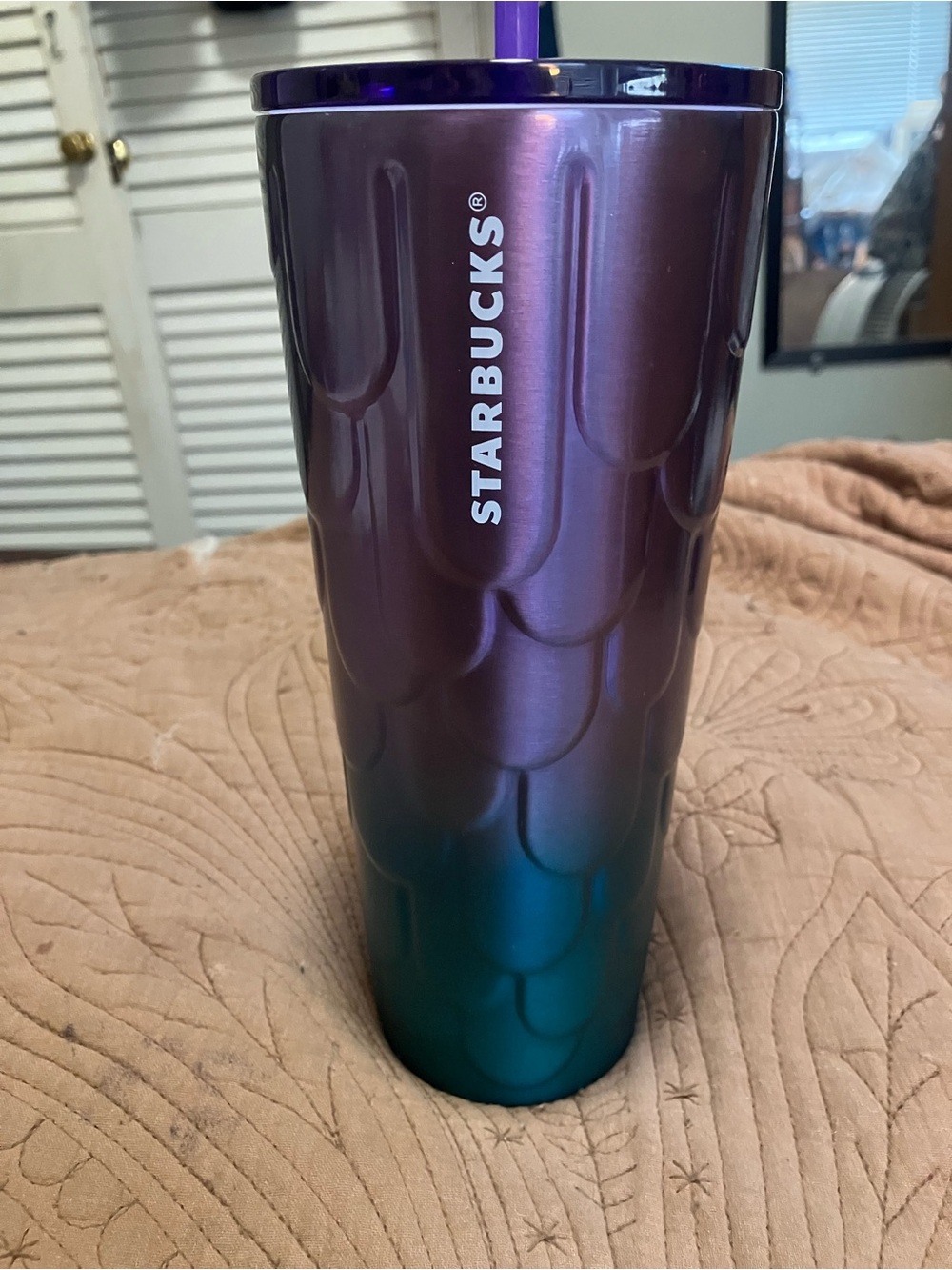 Starbucks Purple Twilight Ombré Mermaid Scales Tumbler